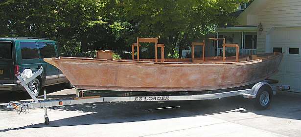 Boat on trailer