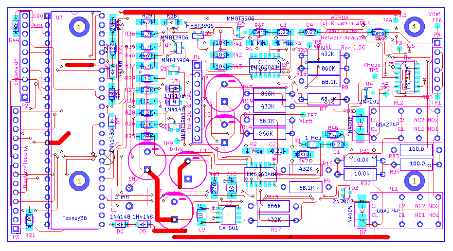 Main PCB layout.