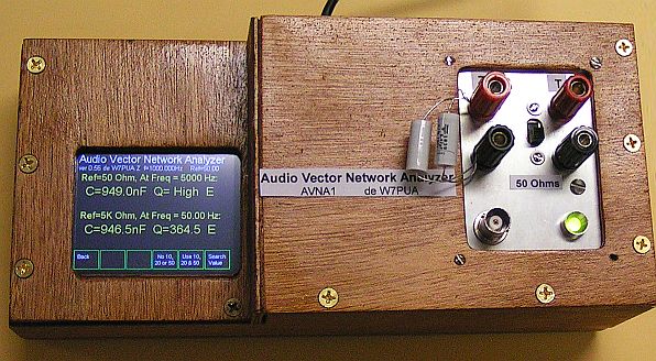 AVNA measuring capacitors - Click for larger image