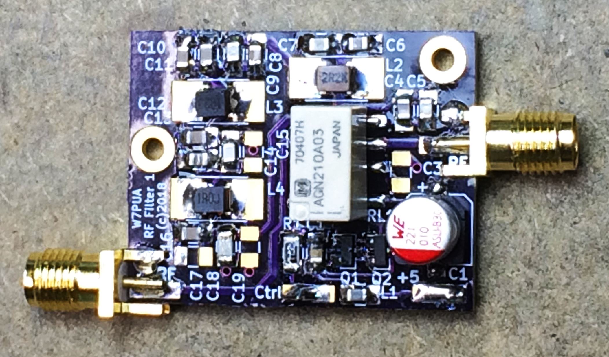 Assembled Filter Board