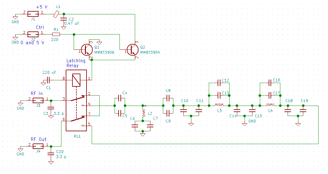 Filter schematic diagram 