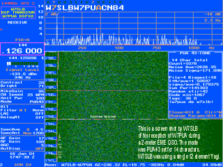 W7SLB EME Reception - Click to enlarge